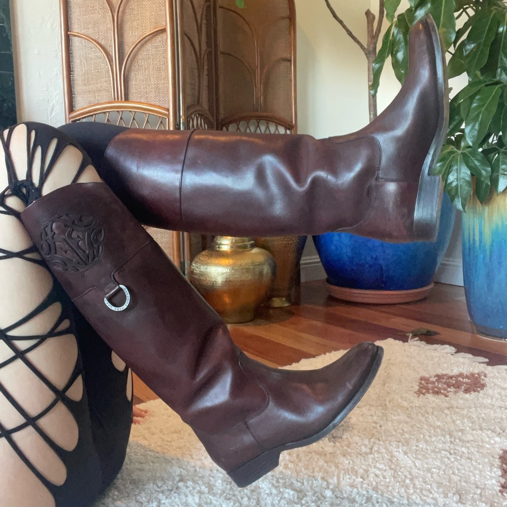 FRYE boots - Melissa Bordeaux. Like new, worn once. $259 new. Still in box.